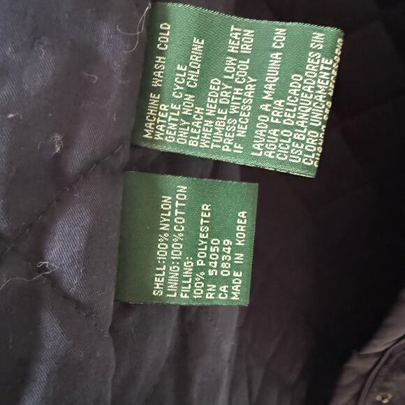 Lauren Ralph Lauren Navy Blue hooded Vest Jacket size L - Picture 6 of 10